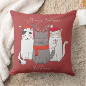 マイオウィーCATMASかわいいクリスマス猫カスタムたち クッション (ブランケット)