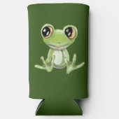 マイオスターグリーンフロッグフレンドセルツァークーラーボックス スリム缶クーラー (正面)