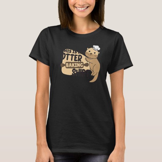 マイオッタベーキングおもしろいオッタプン Tシャツ (正面)