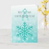 マイオテニア・グラビス戦士のためのクリスマス カード (黄色い花)