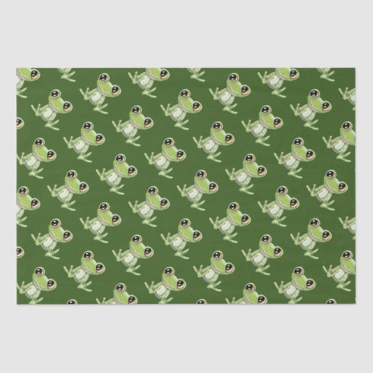 マイオファーグリーンフロッグフレンドティッシュペーパー 薄葉紙 (正面)