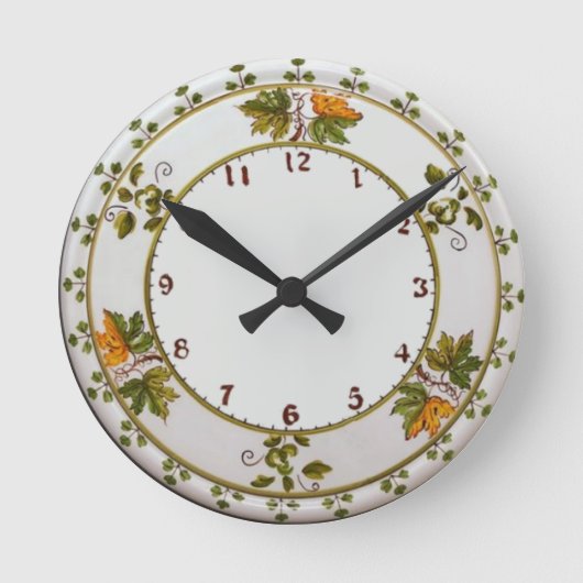 マイオリカヴィンテージ ラウンド壁時計 (正面)