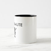 マイオンミュート – おもしろい引用文- ツートーンマグカップ (中央)