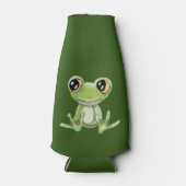 マイオールグリーンフロッグフレンドボトルクール ボトルクーラー (正面)