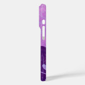 マイカイハワイアンモンステラ葉タイ – 染料ブレンドバイオレット Case-Mate iPhoneケース (裏面 / 左)