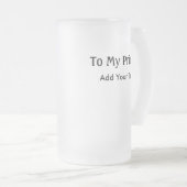 マイカエル王子マグカップ – SRF フロストグラスビールジョッキ (正面右)