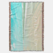 マイカスタマイズハッピープレイスビーチシースケープ スローブランケット (正面縦)