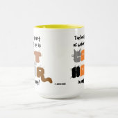 マイカップのキャットヘアユーモアのある猫好きマグカップ マグカップ (中央)