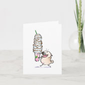 マイカップランネースオーバーパグサンキューカード カード (正面)