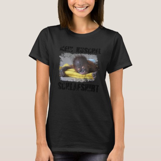 マイカドリースリープモンキーベビーオランウータン Tシャツ (正面)