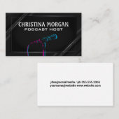 マイカラフルク | ポッドキャスター | トークショーホスト 名刺 (正面/裏面)