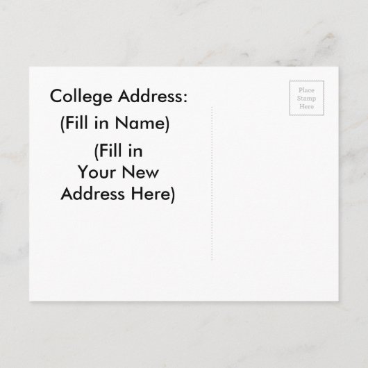 マイカレッジのアドレス案内はがき 案内ポストカード (裏面)