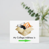 マイカレッジのアドレス案内はがき 案内ポストカード (スタンド正面)