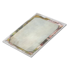 マイカントリーファームハウス8.5x11メモ帳 ノートパッド