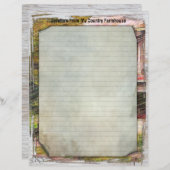 マイカントリーファームハウス8.5x11紙 (正面/裏面)