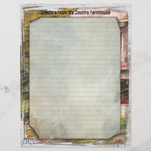 マイカントリーファームハウス8.5x11紙 (正面)