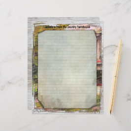 マイカントリーファームハウス8.5x11紙