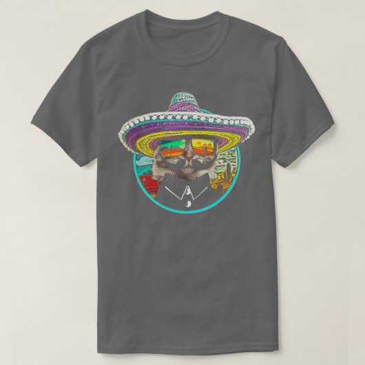 マイカン猫 Tシャツ (デザイン正面)