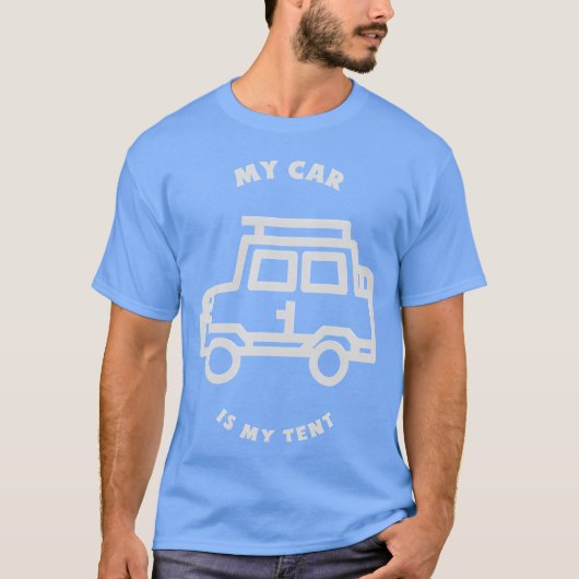 マイカーはマイエンタメ オートキャンピング レトロ Tシャツ (正面)