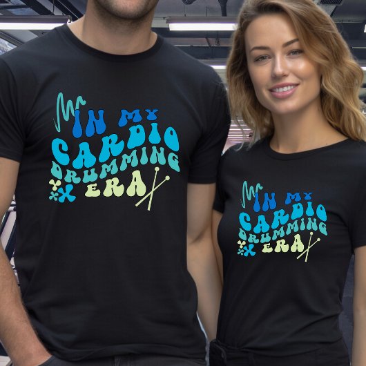 マイカーディオドラミング時代カスタム文字オンバック Tシャツ