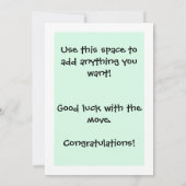 マイカードで移動 – 任意の文字をカスタマイズ 招待状 (裏面)