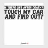 マイカーバンパーをTouchしなおもしろいい シール (シート)