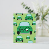 マイカー頭が切れる ポストカード (スタンド正面)