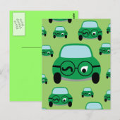 マイカー頭が切れる ポストカード (正面/裏面)