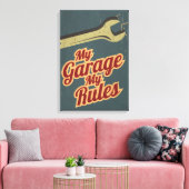マイガレージのルール キャンバスプリント (インサイチュ (リビング))