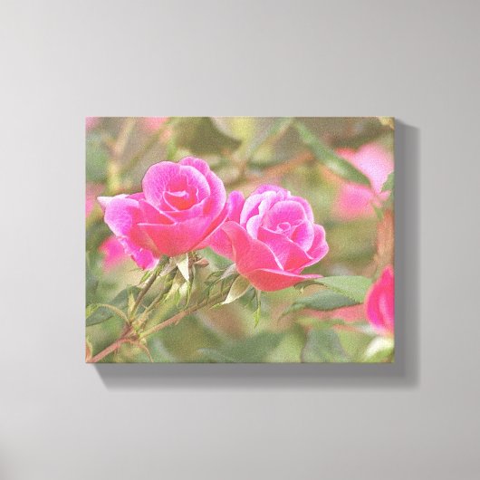 マイガーデン，デジタルエンボスバラ2 キャンバスプリント (正面)