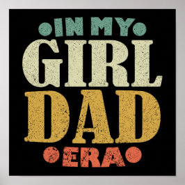 マイガールパパエラヴィンテージ父の日おもしろい ポスター