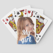 マイガールフレンドの妻の写真 トランプ (裏面)