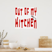 マイキッチンのおもしろいことわざ ポスター (キッチン)