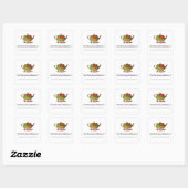 マイキッチンクックブックコレクション蔵書票シール スクエアシール (シート)