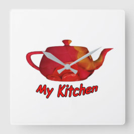 マイキッチン スクエア壁時計