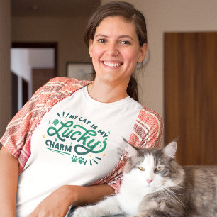 マイキャッツマイラッキーチャームセントパトリックカスタムズ・デイ Tシャツ