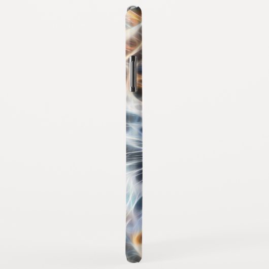 マイキャットアップタイガー演技ポートレートエネルギー Case-Mate iPhoneケース (裏面/右)