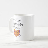 マイキャットストレスおもしろいー コーヒーマグカップ (正面左)