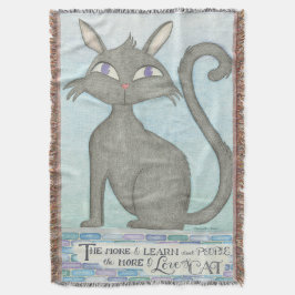 マイキャットマークトウェイン引用文インスパイアブランケット スローブランケット