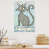 マイキャットマーク・トウェイン引用文インスパイアポスター ポスター (キッチン)