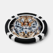 マイキャット演技アップタイガーポートレートエネルギー ポーカーチップ (シングル)