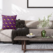 マイキャッ親愛トギズマおもしろいペットホワイトイエローパープル クッション