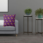 マイキャッ親愛トギズマおもしろいペットホワイトイエローパープル クッション