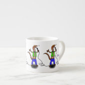 マイクおもしろいガで歌うトカゲ エスプレッソカップ (正面右)