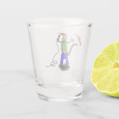 マイクおもしろいガで歌うトカゲ ショットグラス (裏面)