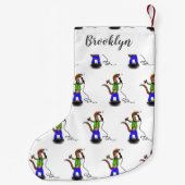 マイクおもしろいガで歌うトカゲ スモールクリスマスストッキング (裏面)