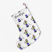 マイクおもしろいガで歌うトカゲ スモールクリスマスストッキング (裏面 (吊り時))