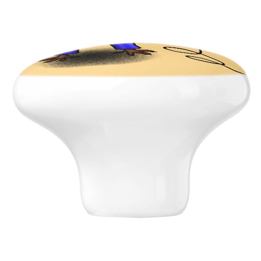 マイクおもしろいガで歌うトカゲ セラミックノブ (側面)