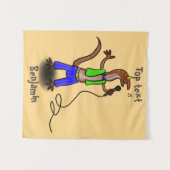 マイクおもしろいガで歌うトカゲ タペストリー (正面(横))