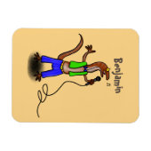 マイクおもしろいガで歌うトカゲ マグネット (横)